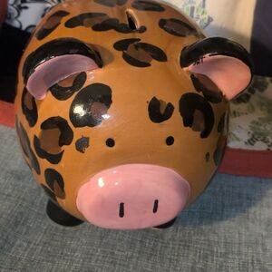 Leopard Print Piggy Bank